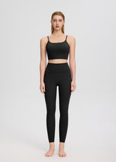 ArtFlowPlan High Waist Peach Hip Black Leggings