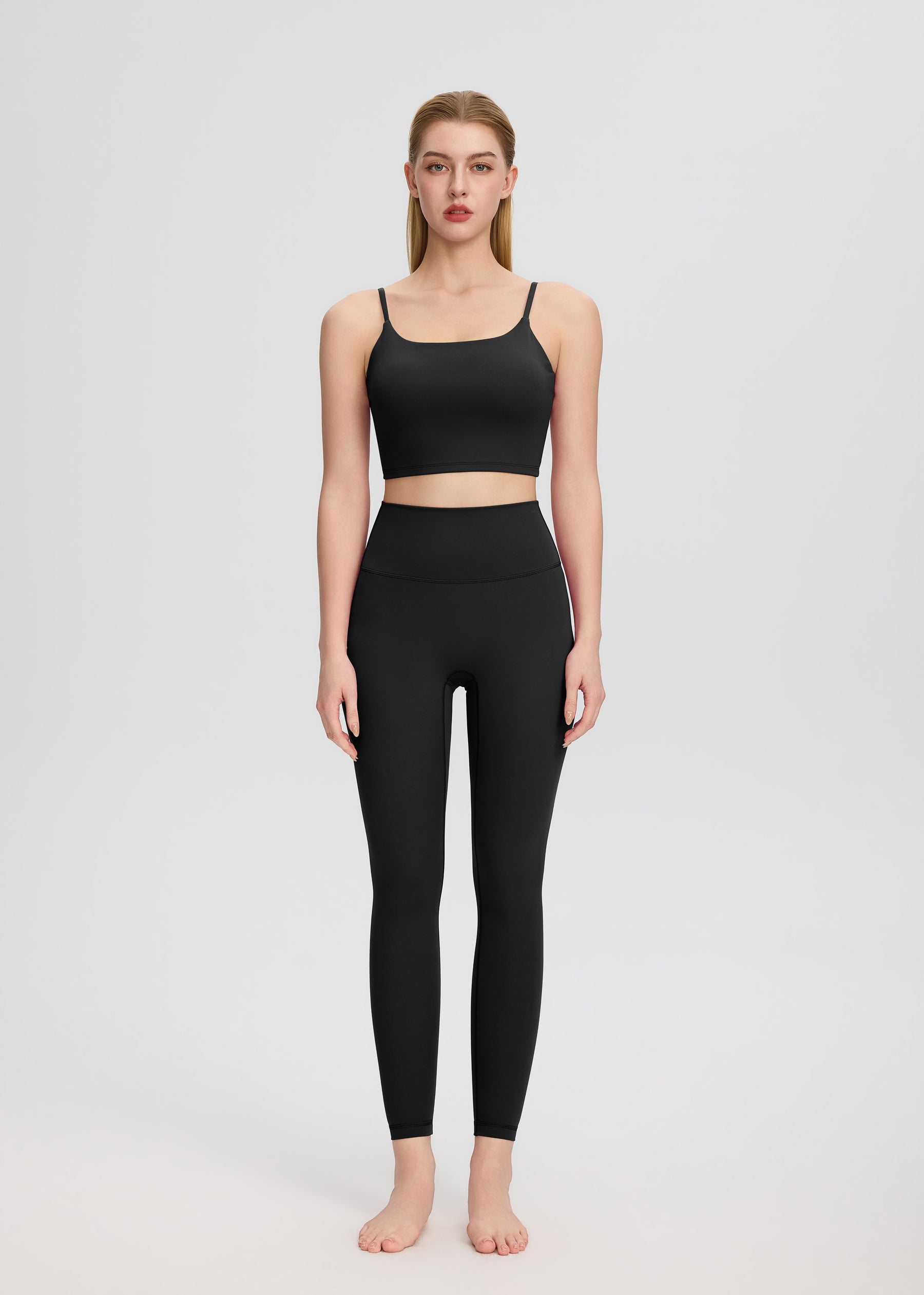 ArtFlowPlan High Waist Peach Hip Black Leggings