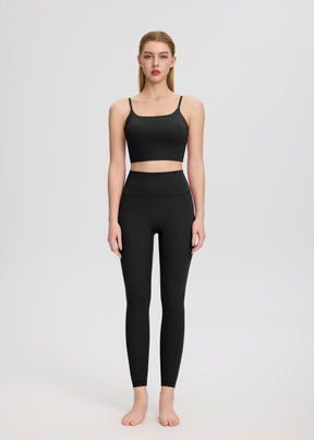 ArtFlowPlan High Waist Peach Hip Black Leggings