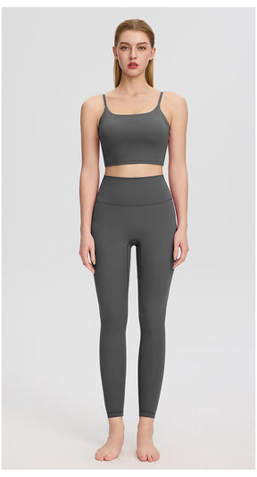 ArtFlowPlan High Waist Peach Hip gray Leggings