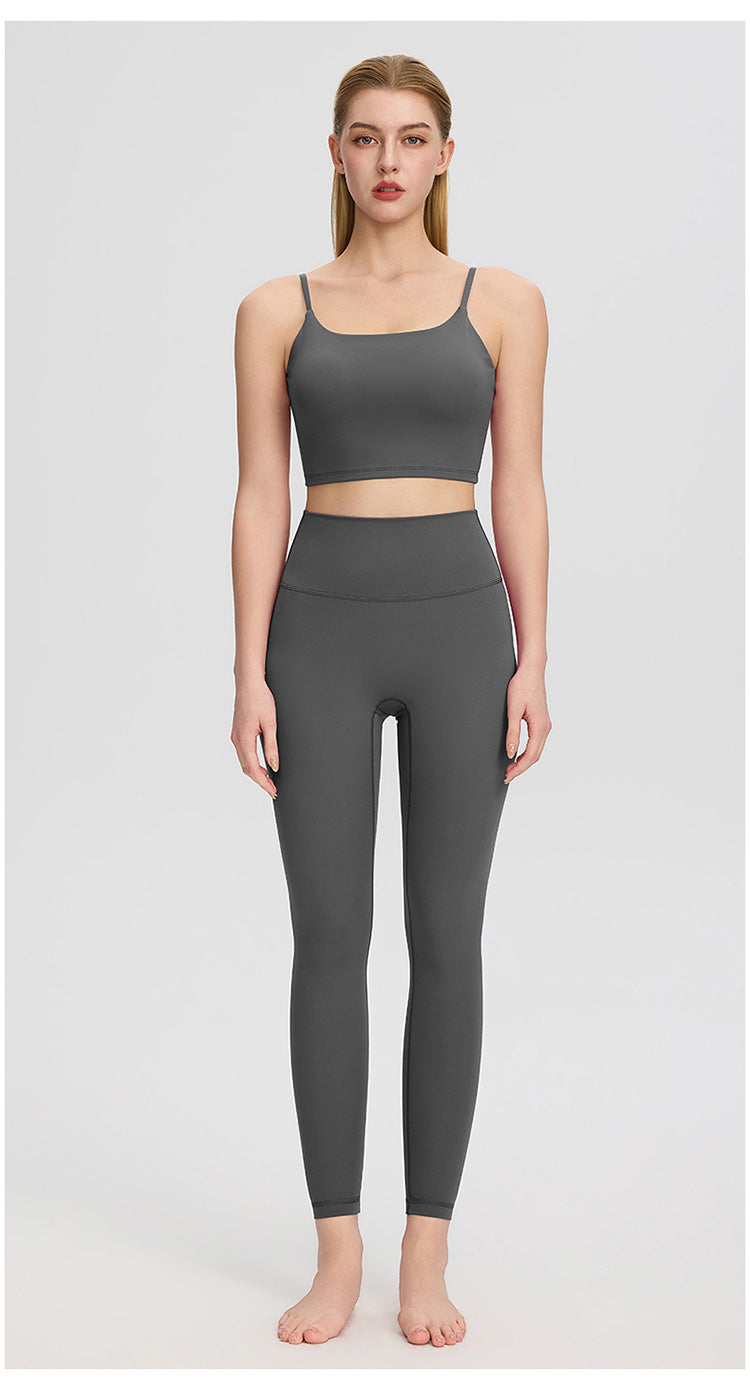 ArtFlowPlan High Waist Peach Hip gray Leggings