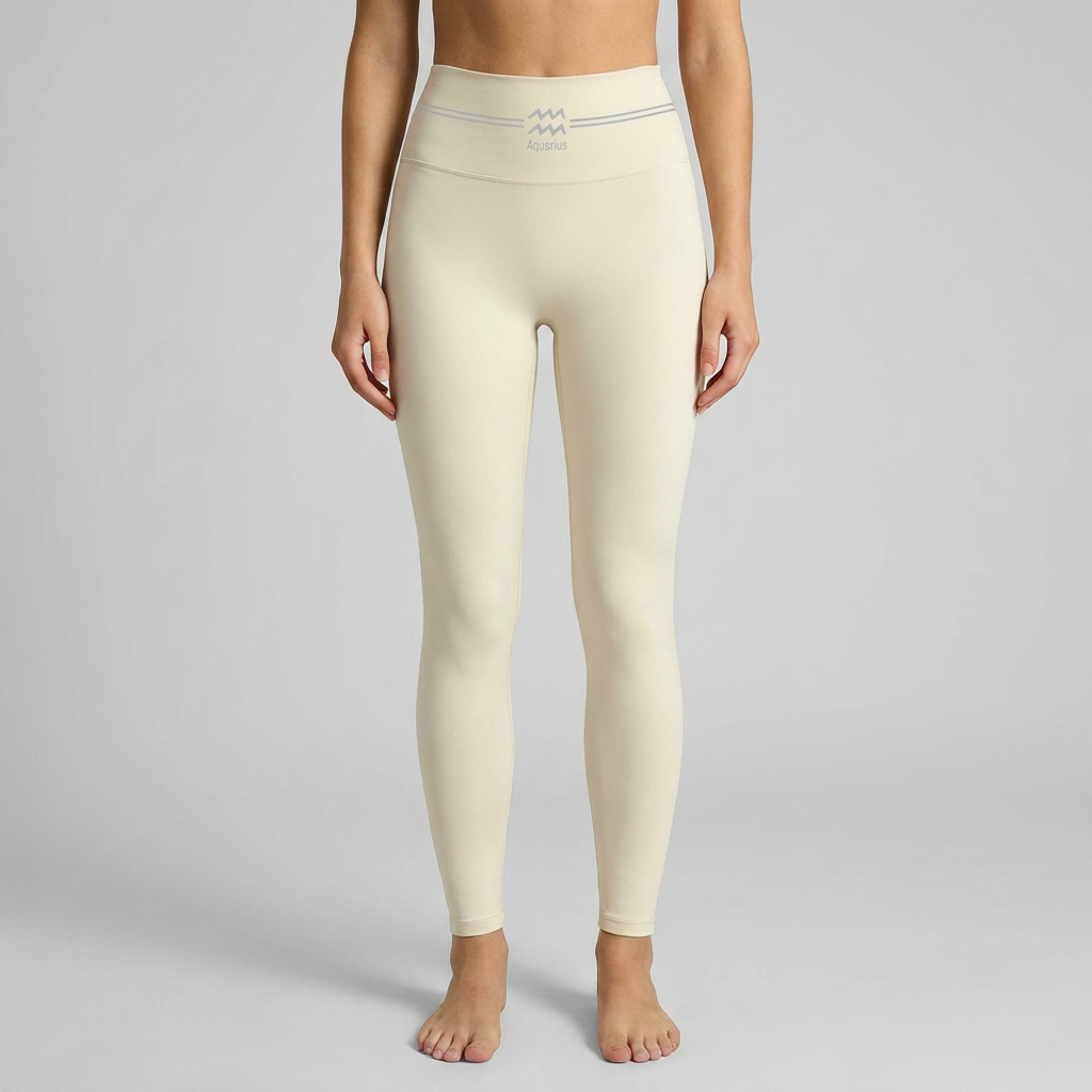 ArtFlowPlan Star Sign Aquarius Graphic Print Yoga Leggings