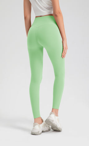 ArtFlowPlan High Waist Mint Green Hip Beige Leggings