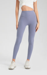 ArtFlowPlan High Waist Peach Hip Light Purple Leggings