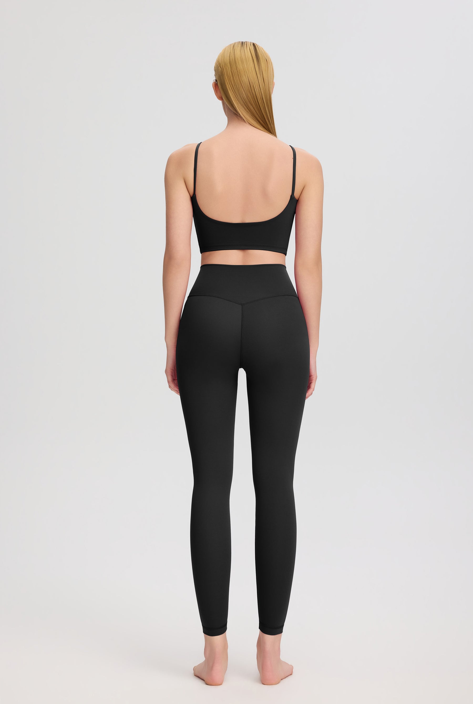 ArtFlowPlan High Waist Peach Hip Black Leggings
