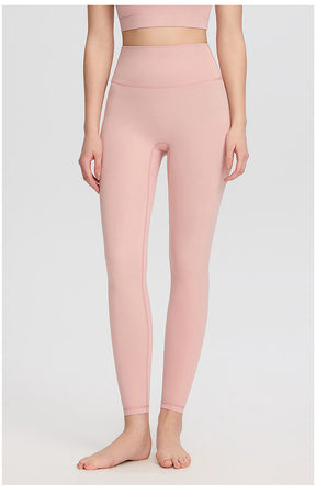 ArtFlowPlan High Waist Peach Hip pink Leggings