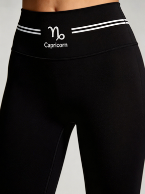 ArtFlowPlan Star Sign Capricorn Graphic Print Yoga Leggings