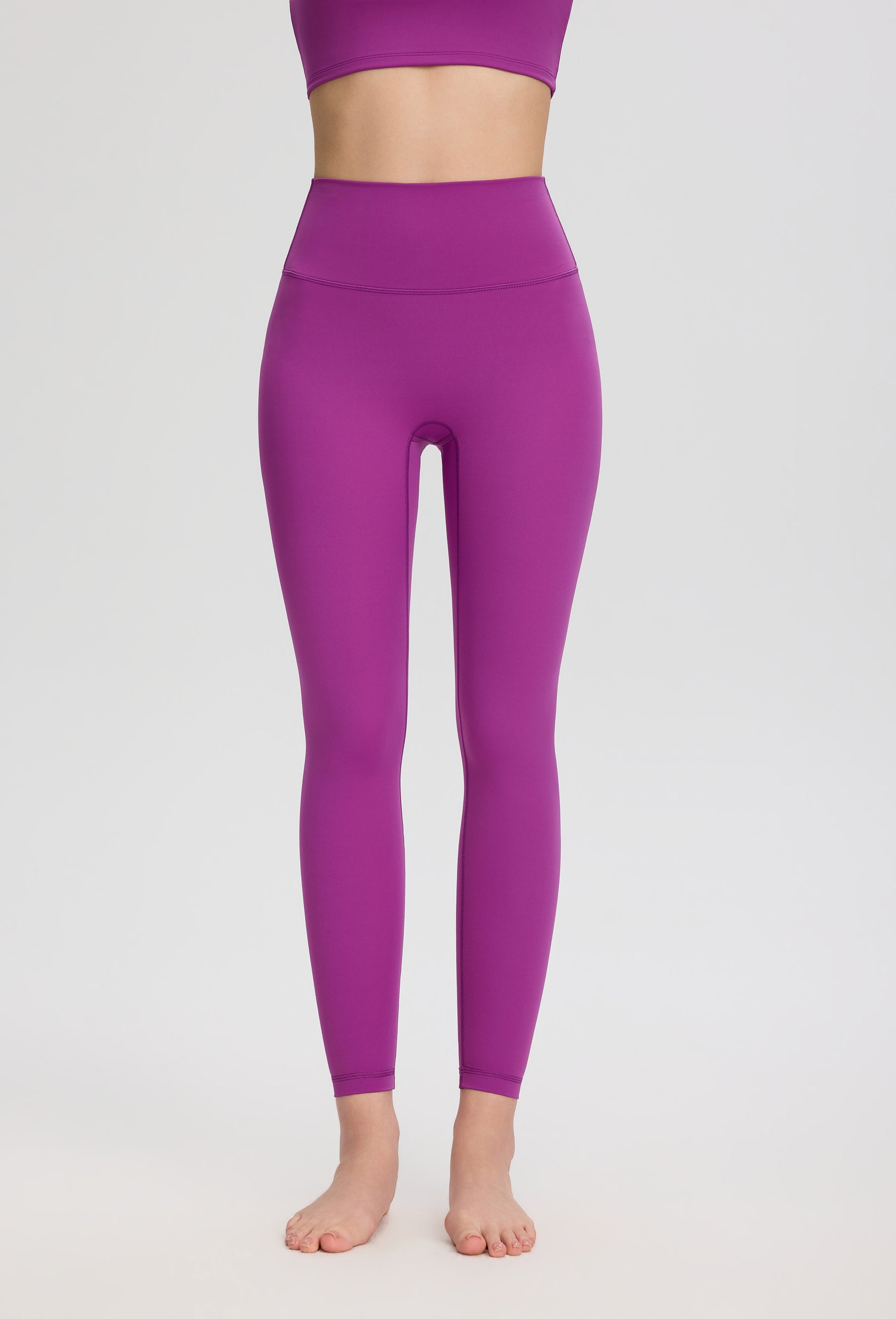 ArtFlowPlan High Waist Peach Hip Purple Leggings