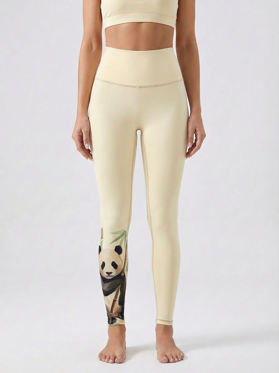 ArtFlowPlan animal panda Graphic Print Yoga Leggings