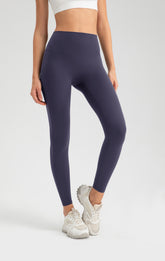 ArtFlowPlan High Waist Peach Hip  Black Purple Leggings