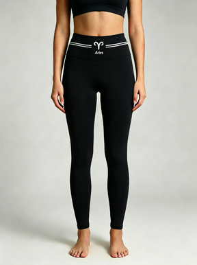 ArtFlowPlan Star Sign Aries Graphic Print Yoga Leggings