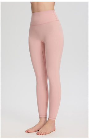 ArtFlowPlan High Waist Peach Hip pink Leggings