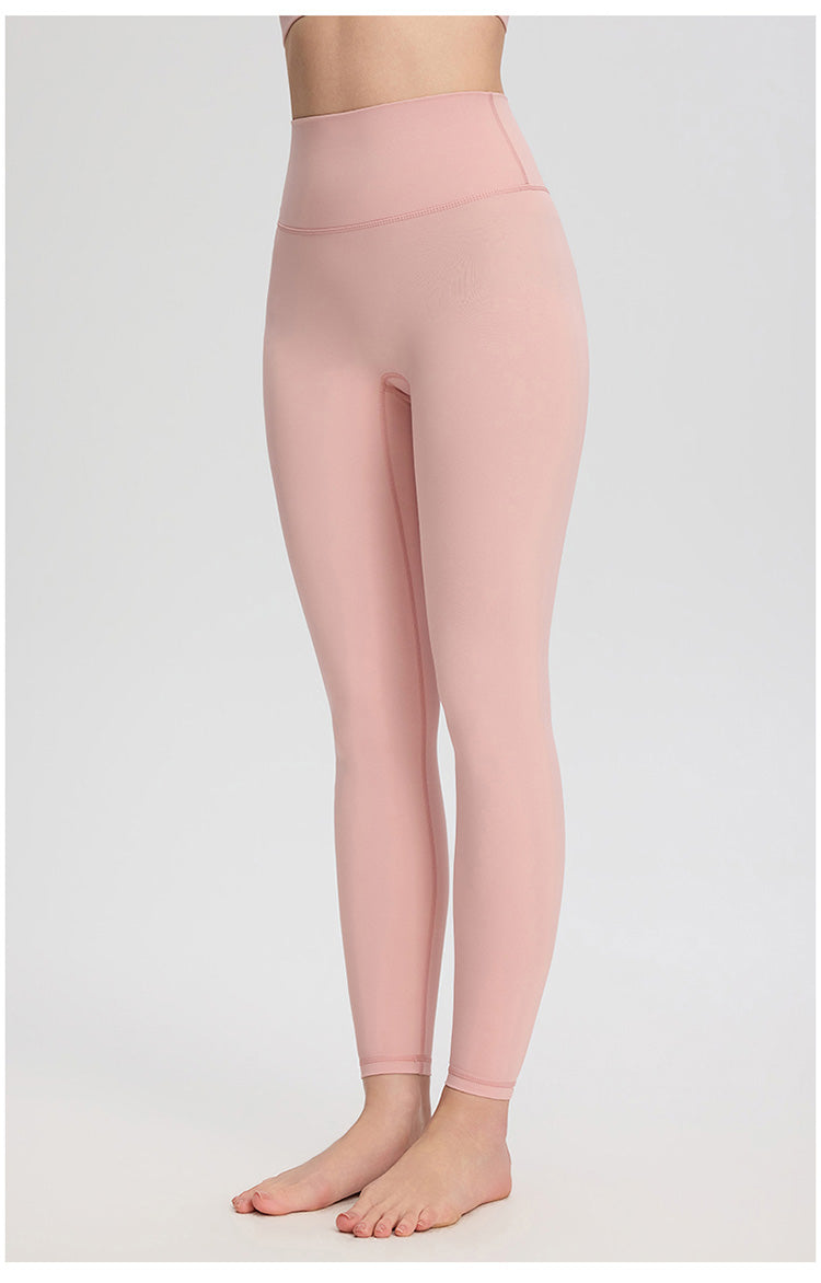 ArtFlowPlan High Waist Peach Hip pink Leggings