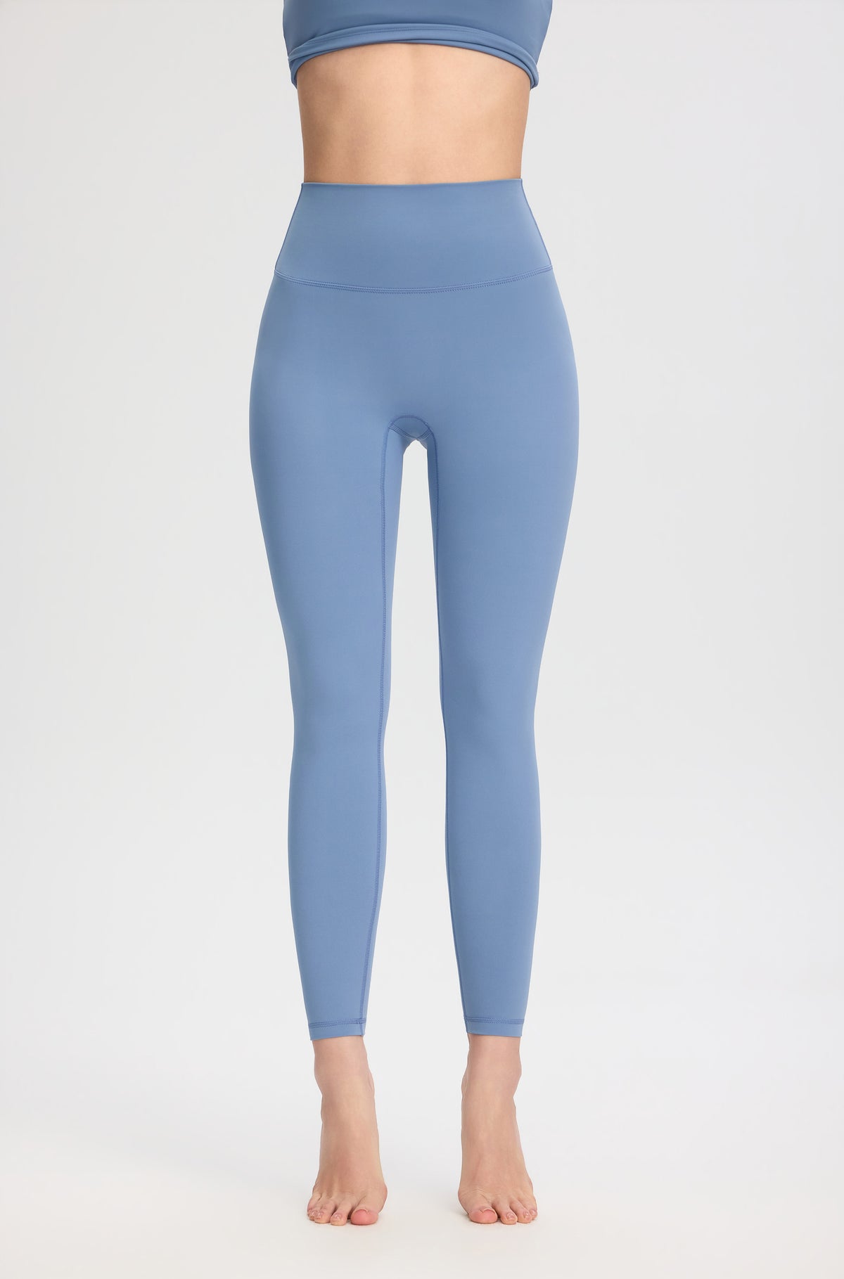ArtFlowPlan High Waist Peach Hip Blue Leggings