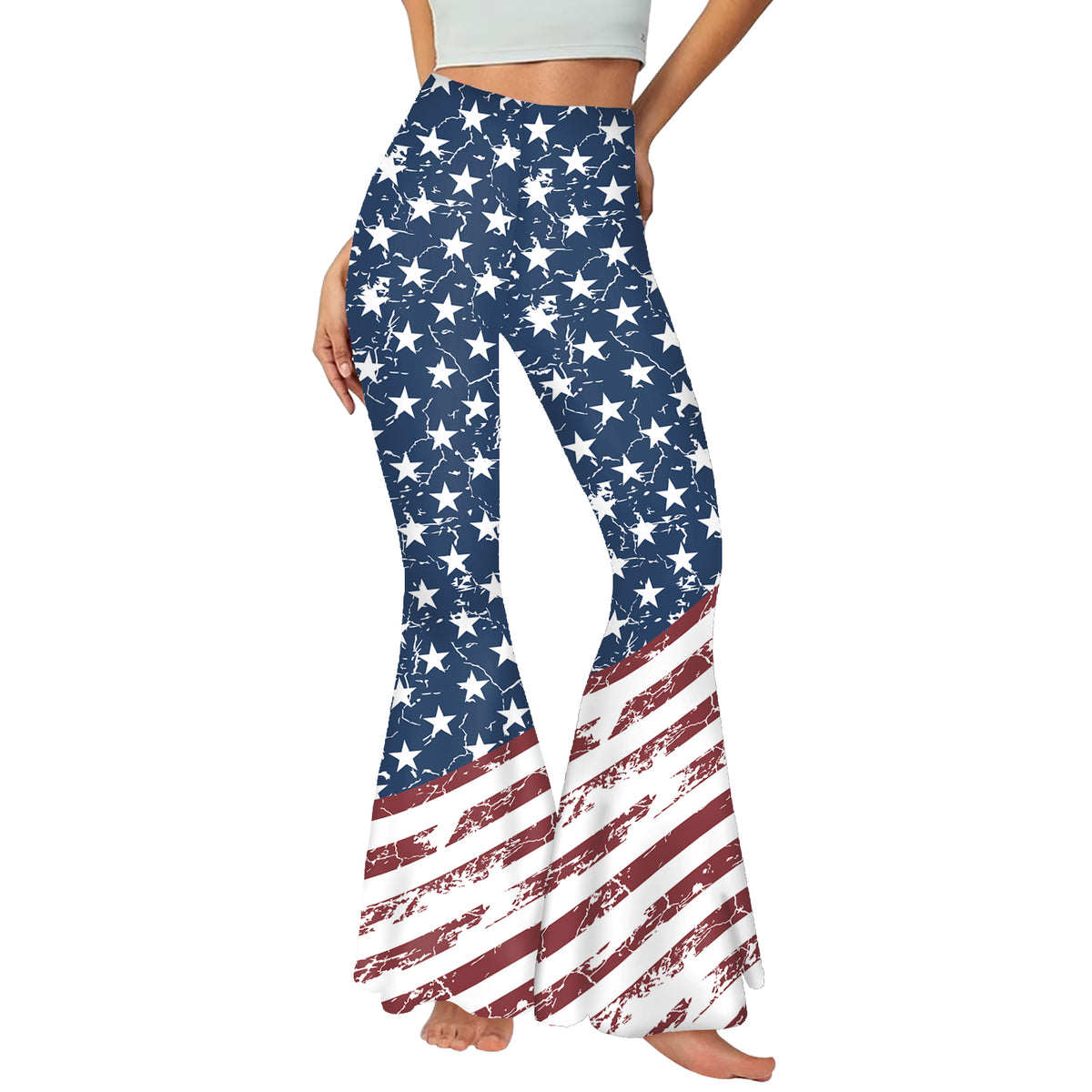ArtFlowPlan country5 America Graphic Print Yoga Leggings