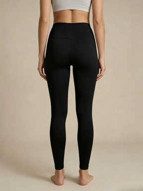 ArtFlowPlan Pure Hue Series black Graphic Print Yoga Leggings