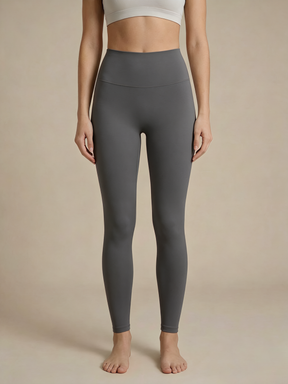 ArtFlowPlan Pure Hue Series grey Graphic Print Yoga Leggings