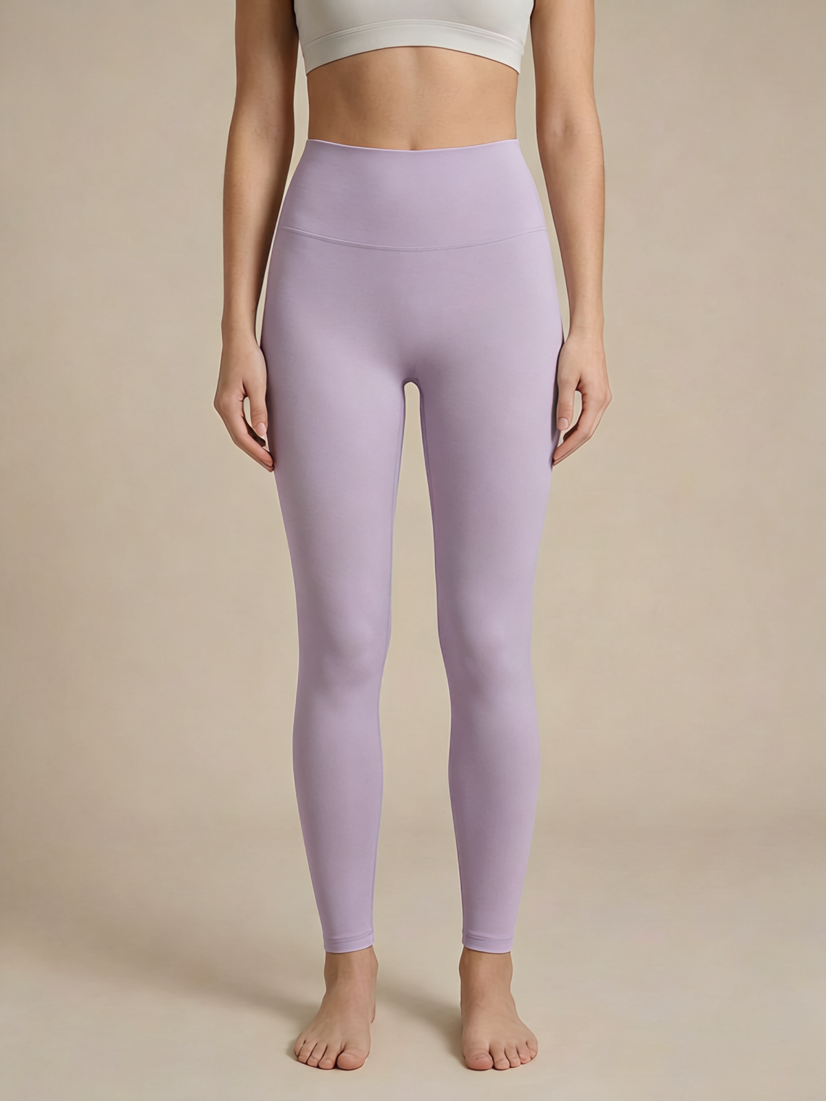 ArtFlowPlan Pure Hue Series lavender Graphic Print Yoga Leggings