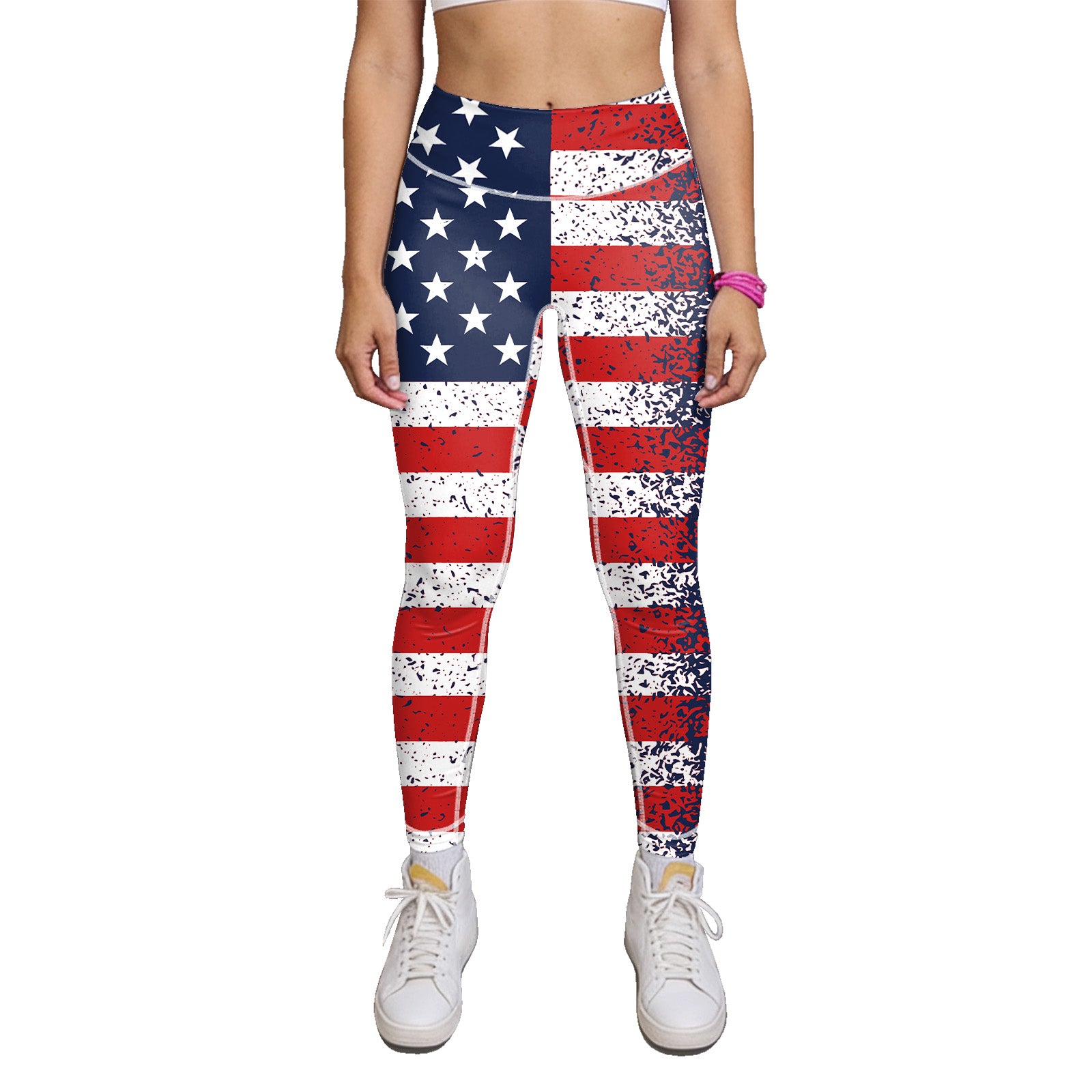 ArtFlowPlan country1 America Graphic Print Yoga Leggings