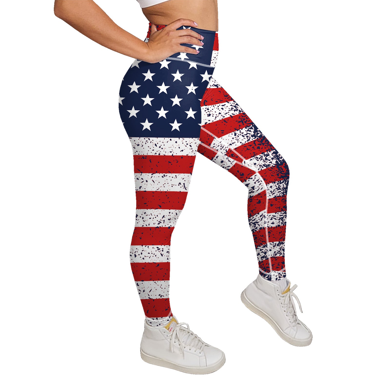 ArtFlowPlan country1 America Graphic Print Yoga Leggings