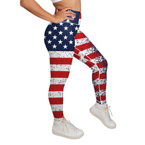ArtFlowPlan country1 America Graphic Print Yoga Leggings