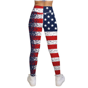 ArtFlowPlan country1 America Graphic Print Yoga Leggings