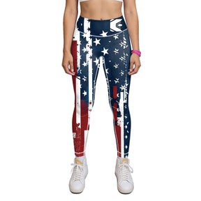ArtFlowPlan country2 America Graphic Print Yoga Leggings