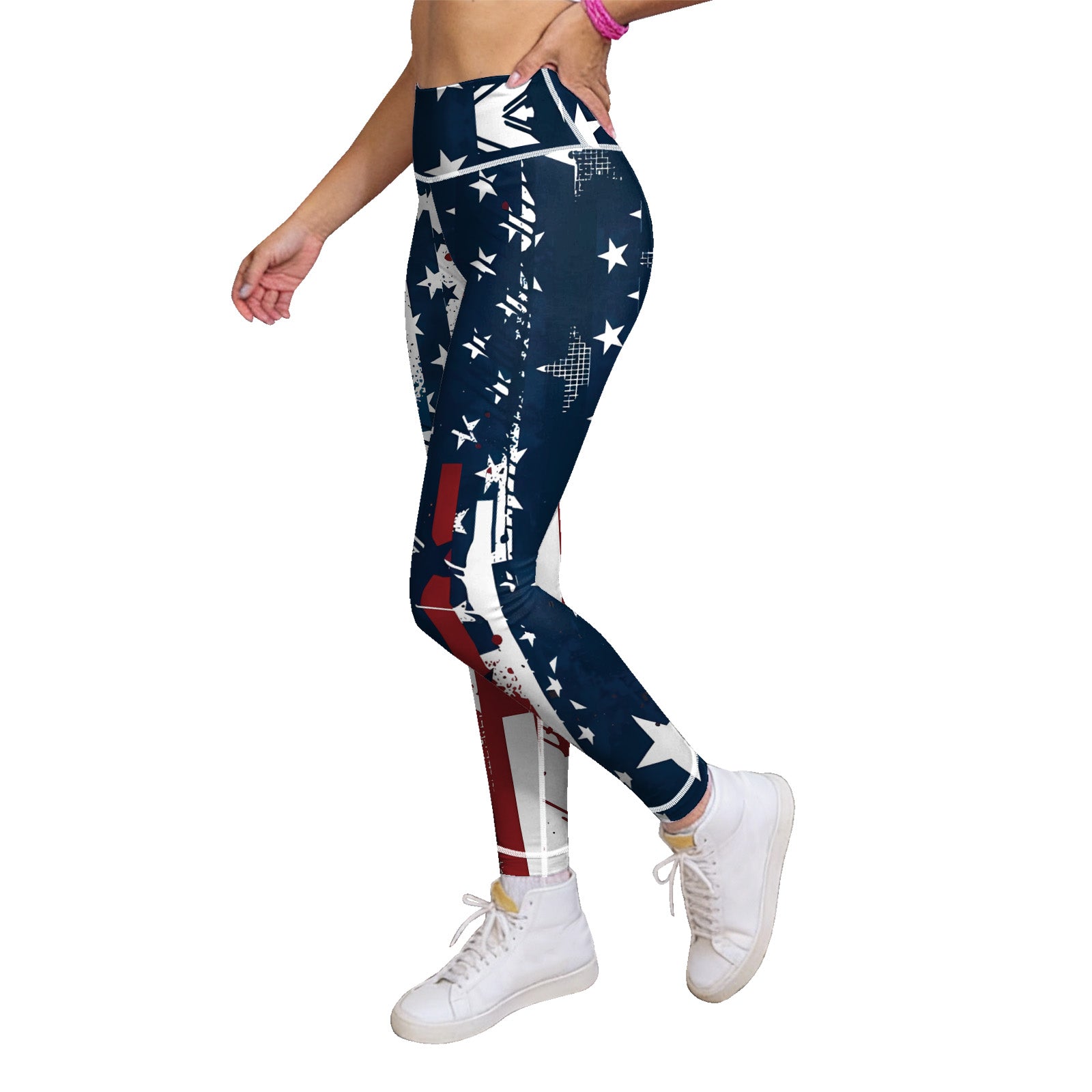 ArtFlowPlan country2 America Graphic Print Yoga Leggings