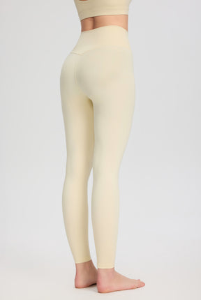 ArtFlowPlan High Waist Peach Hip Beige Leggings