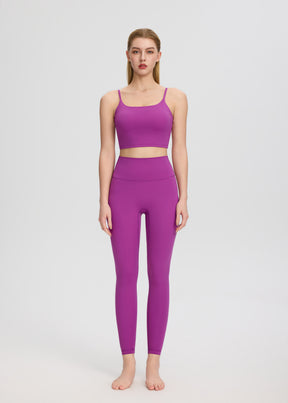 ArtFlowPlan High Waist Peach Hip Purple Leggings
