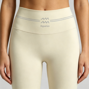 ArtFlowPlan Star Sign Aquarius Graphic Print Yoga Leggings