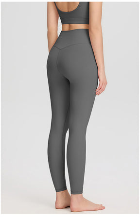 ArtFlowPlan High Waist Peach Hip gray Leggings