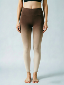 ArtFlowPlan Dusty blue Gradient Yoga Leggings