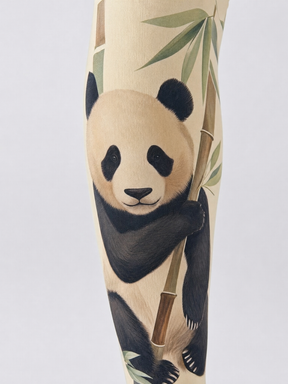 ArtFlowPlan animal panda Graphic Print Yoga Leggings