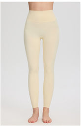 ArtFlowPlan High Waist Peach Hip Beige Leggings