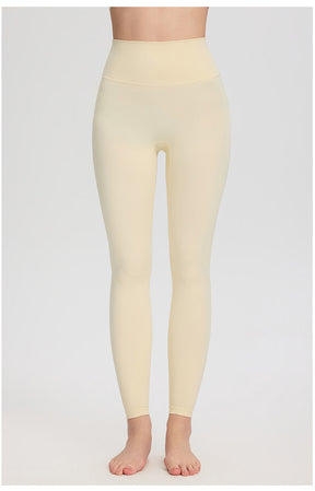 ArtFlowPlan High Waist Peach Hip Beige Leggings